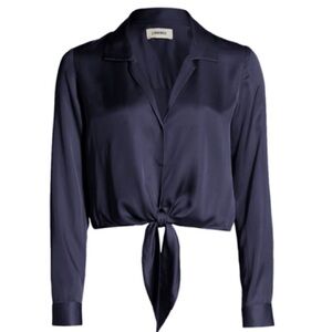 L’Agence Women's Navy Blouse Size L